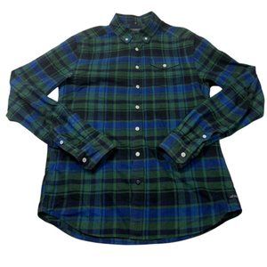 Scotch and Soda Shirt Green Plaid Button down Long Sleeve Tag M Actual Men's S
